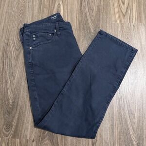 AG The Everett Slim Straight Chino Pants Dark Blue Casual 34x32(30 measured)